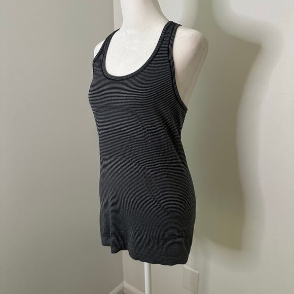 Lululemon gray and black striped Swiftly Tech tank top size 6 - Picture 3 of 11